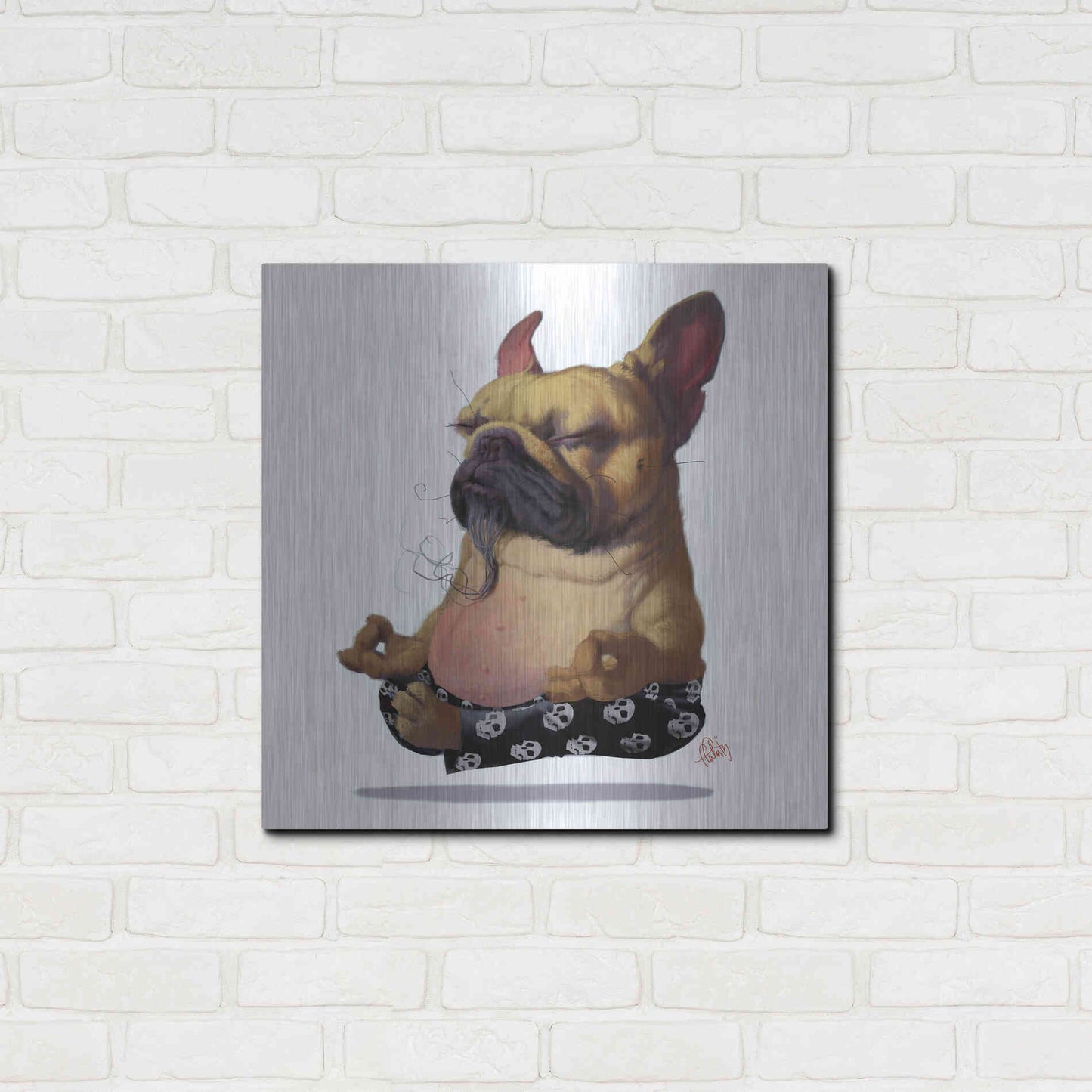 Luxe Metal Art 'Floater' by Thomas Fluharty, Metal Wall Art,24x24