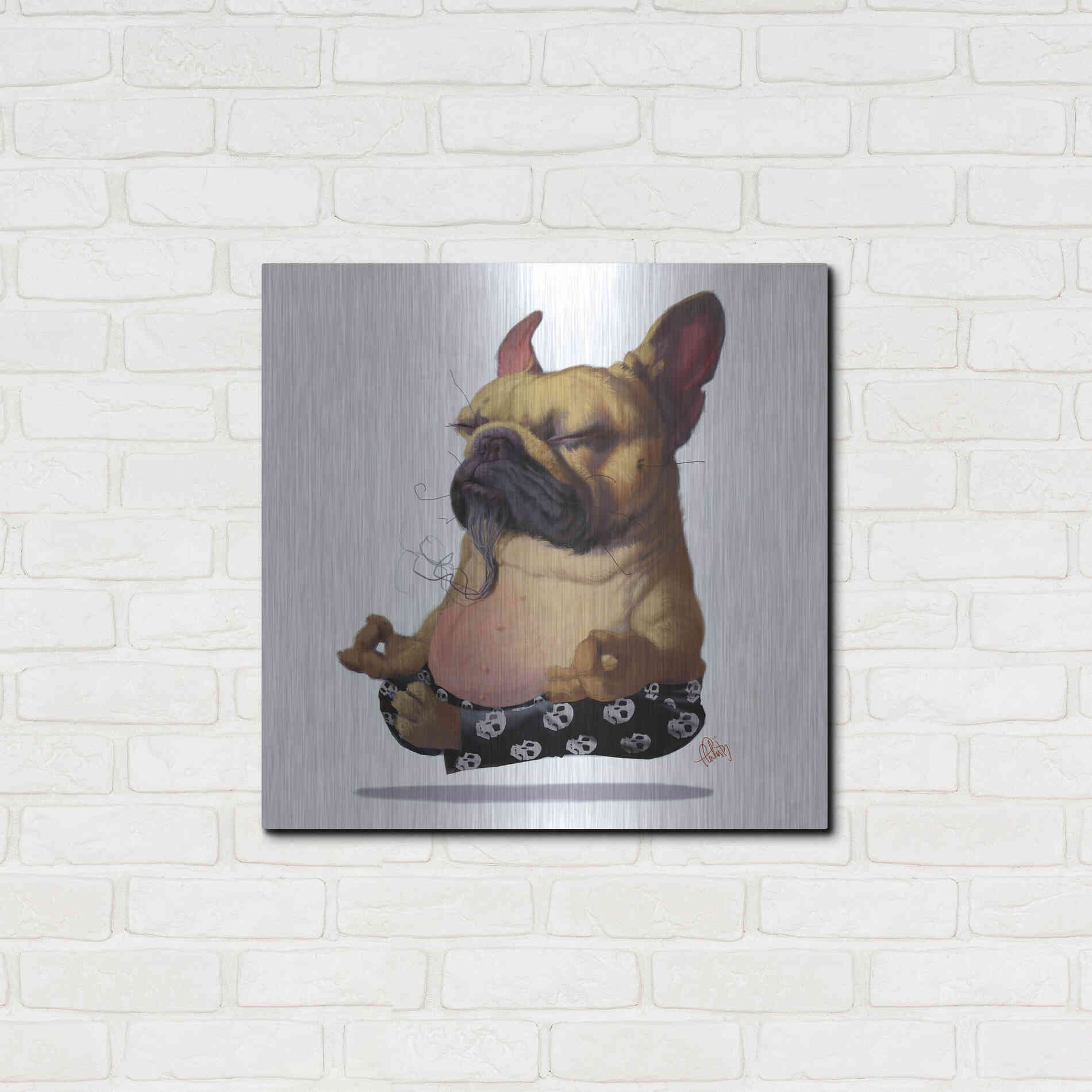 Luxe Metal Art 'Floater' by Thomas Fluharty, Metal Wall Art,24x24