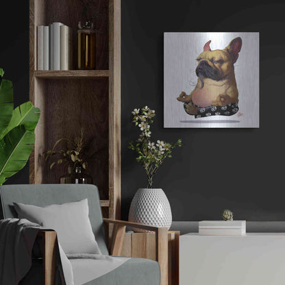 Luxe Metal Art 'Floater' by Thomas Fluharty, Metal Wall Art,24x24