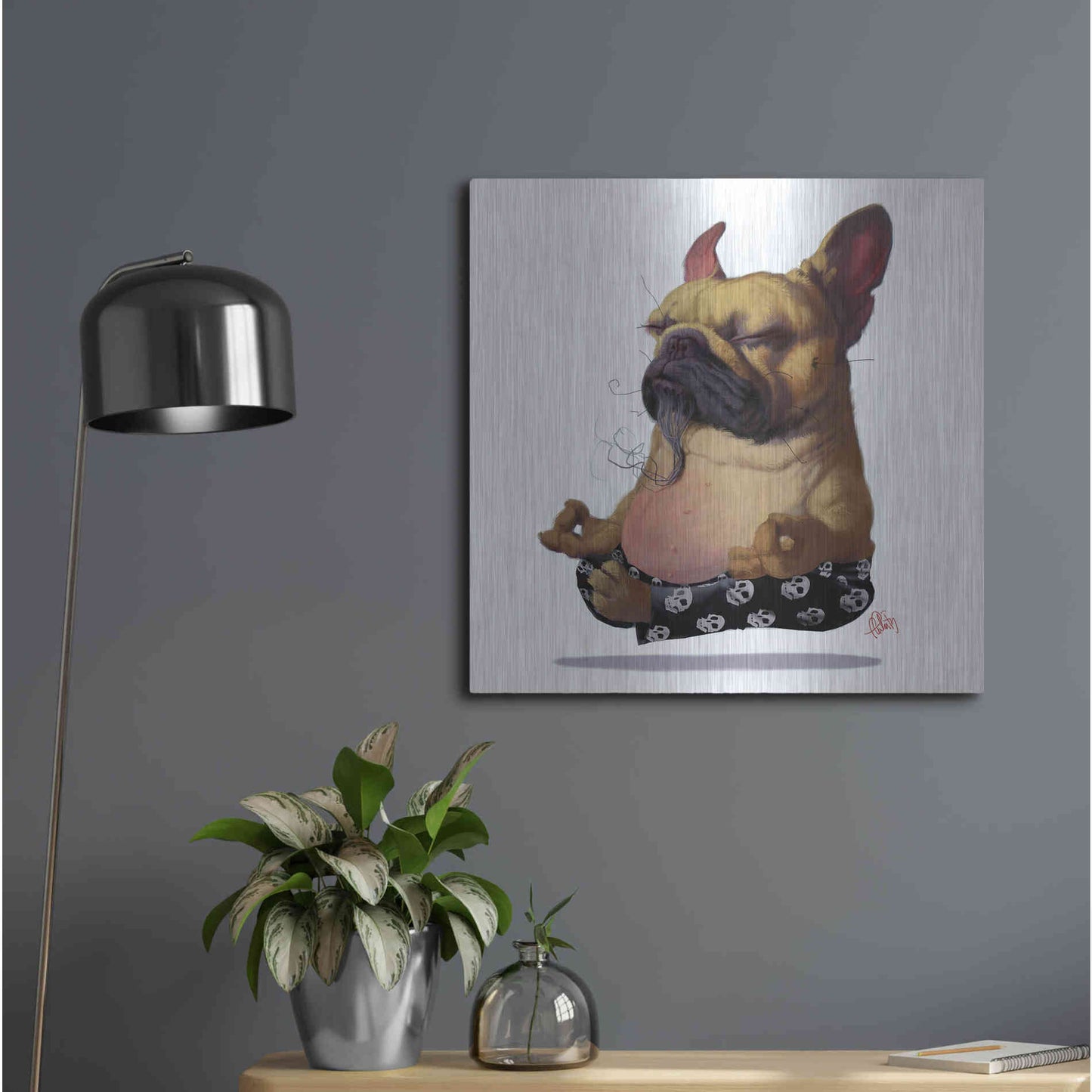 Luxe Metal Art 'Floater' by Thomas Fluharty, Metal Wall Art,24x24