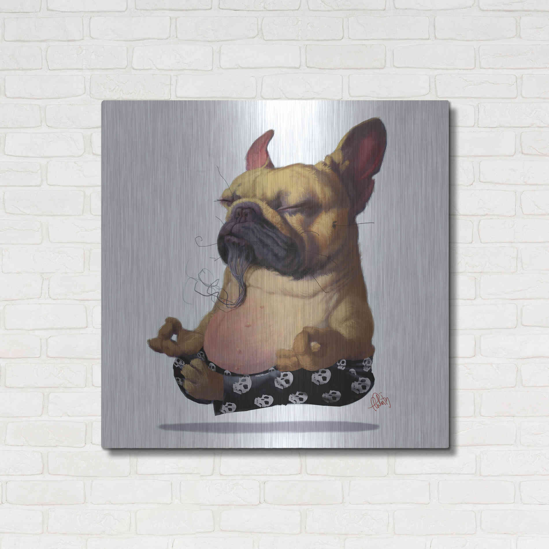 Luxe Metal Art 'Floater' by Thomas Fluharty, Metal Wall Art,36x36