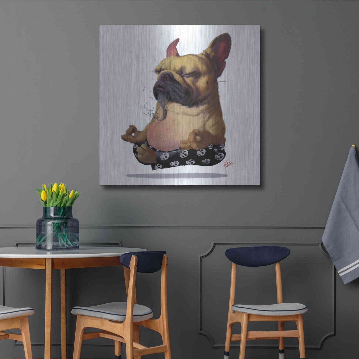 Luxe Metal Art 'Floater' by Thomas Fluharty, Metal Wall Art,36x36