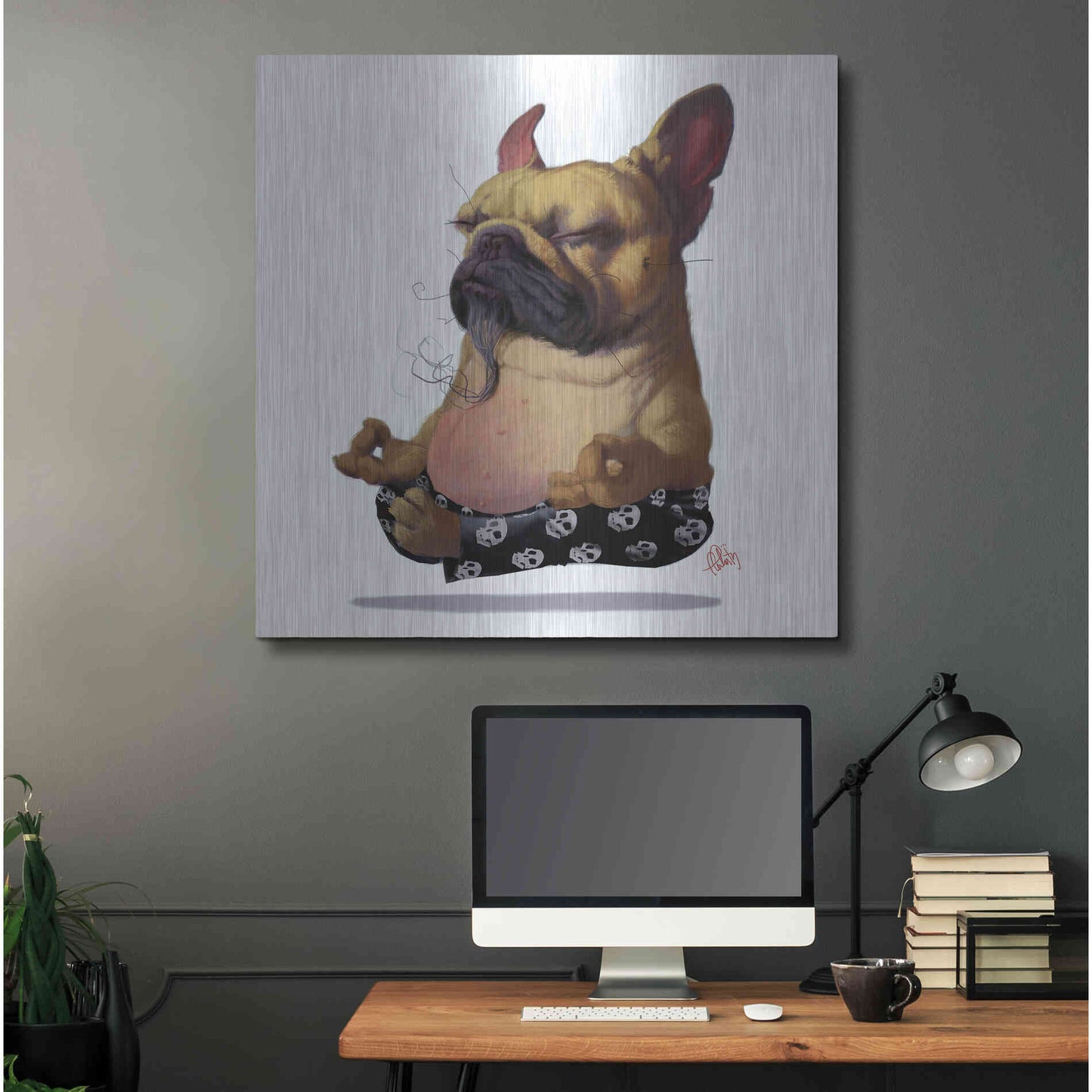 Luxe Metal Art 'Floater' by Thomas Fluharty, Metal Wall Art,36x36