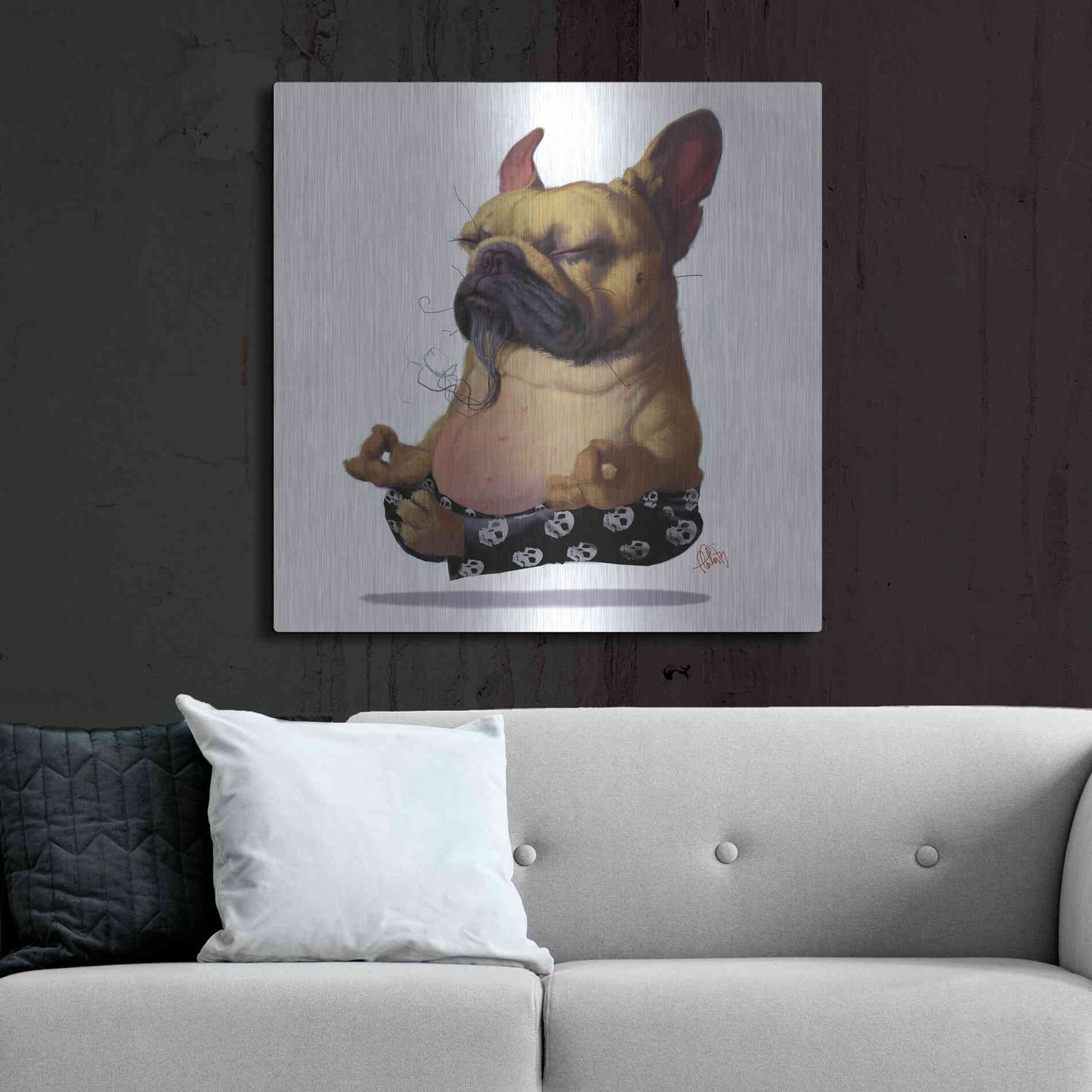 Luxe Metal Art 'Floater' by Thomas Fluharty, Metal Wall Art,36x36