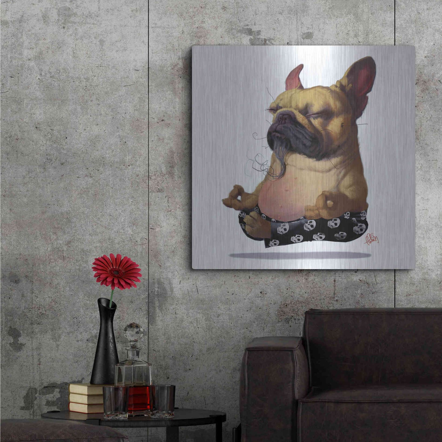 Luxe Metal Art 'Floater' by Thomas Fluharty, Metal Wall Art,36x36