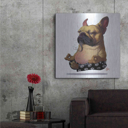 Luxe Metal Art 'Floater' by Thomas Fluharty, Metal Wall Art,36x36