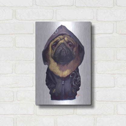 Luxe Metal Art 'Homie' by Thomas Fluharty, Metal Wall Art,12x16