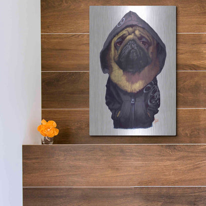 Luxe Metal Art 'Homie' by Thomas Fluharty, Metal Wall Art,12x16