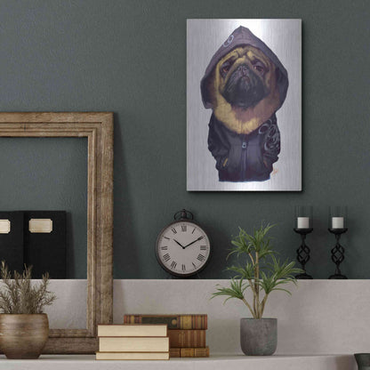 Luxe Metal Art 'Homie' by Thomas Fluharty, Metal Wall Art,12x16