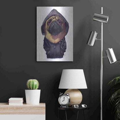 Luxe Metal Art 'Homie' by Thomas Fluharty, Metal Wall Art,16x24