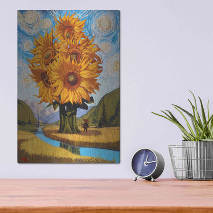 Luxe Metal Art 'In The Valley' by Thomas Fluharty, Metal Wall Art,12x16