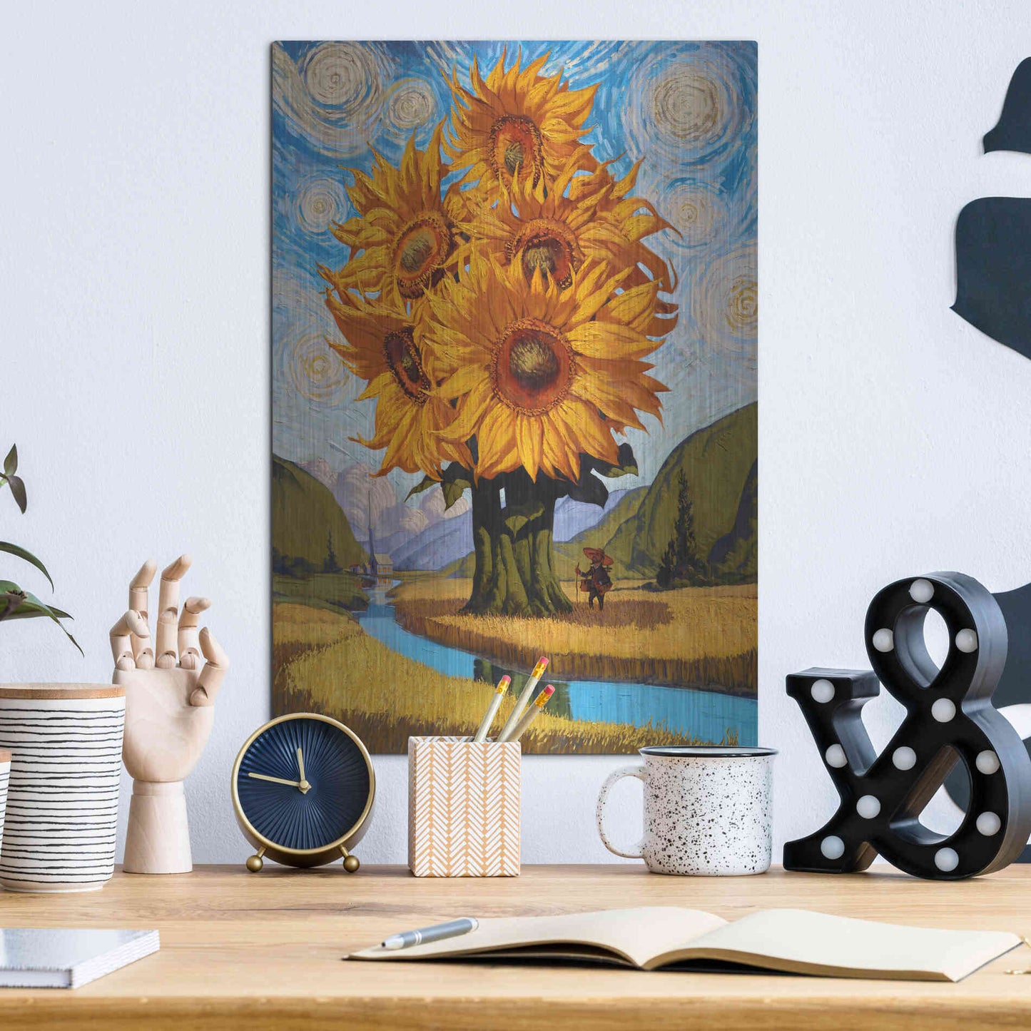 Luxe Metal Art 'In The Valley' by Thomas Fluharty, Metal Wall Art,12x16