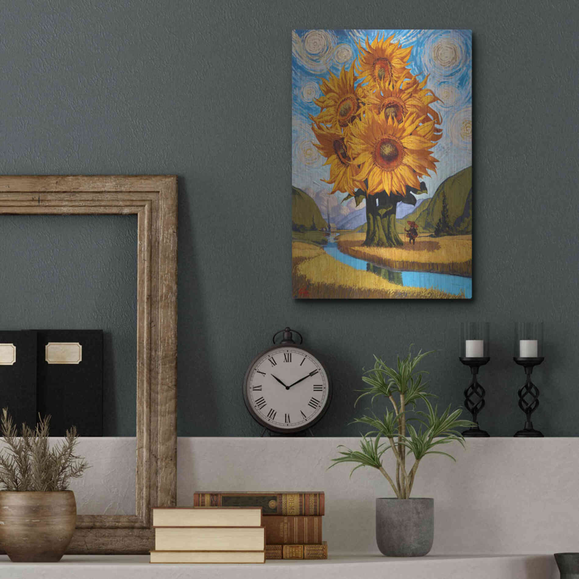 Luxe Metal Art 'In The Valley' by Thomas Fluharty, Metal Wall Art,12x16