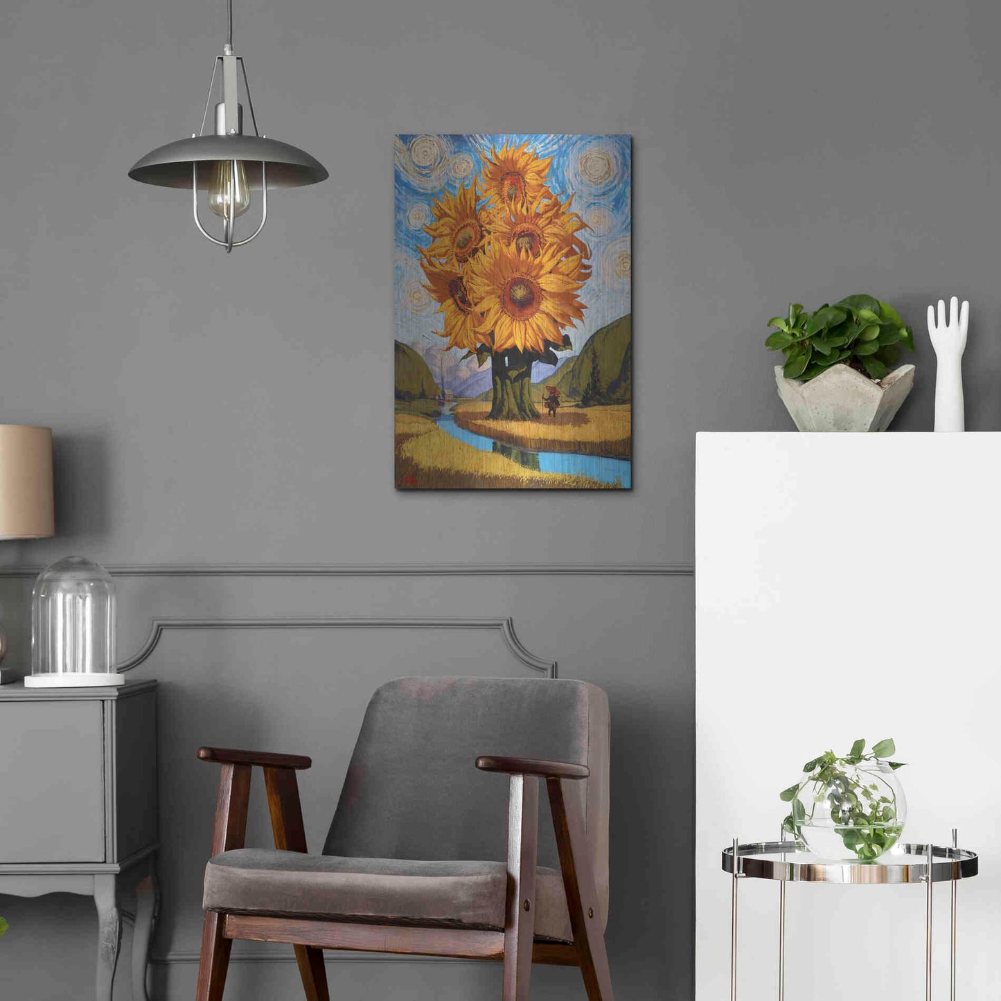 Luxe Metal Art 'In The Valley' by Thomas Fluharty, Metal Wall Art,16x24