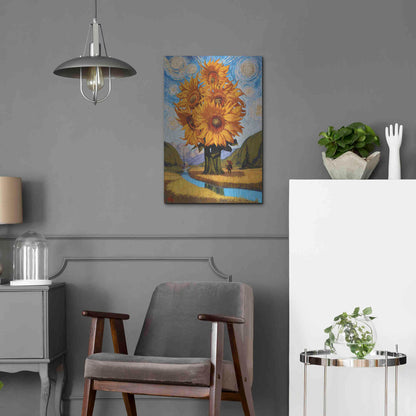 Luxe Metal Art 'In The Valley' by Thomas Fluharty, Metal Wall Art,16x24