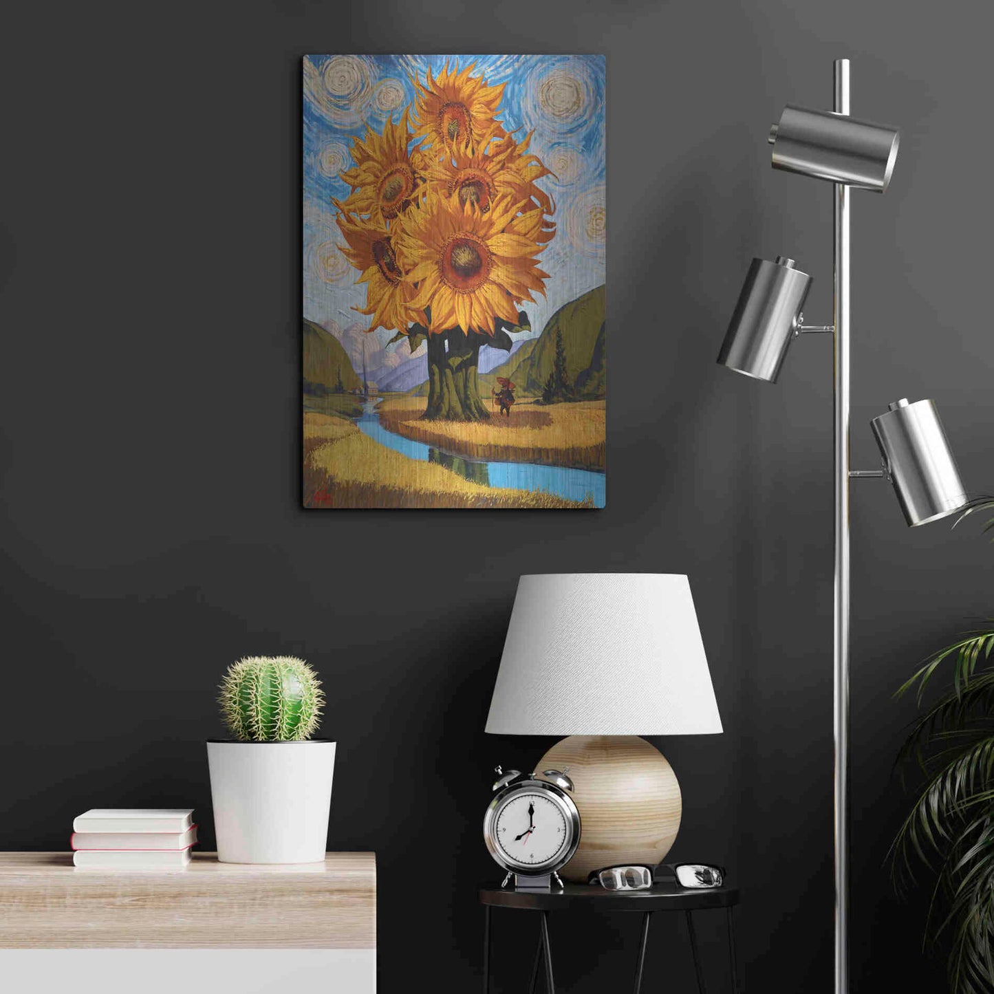 Luxe Metal Art 'In The Valley' by Thomas Fluharty, Metal Wall Art,16x24