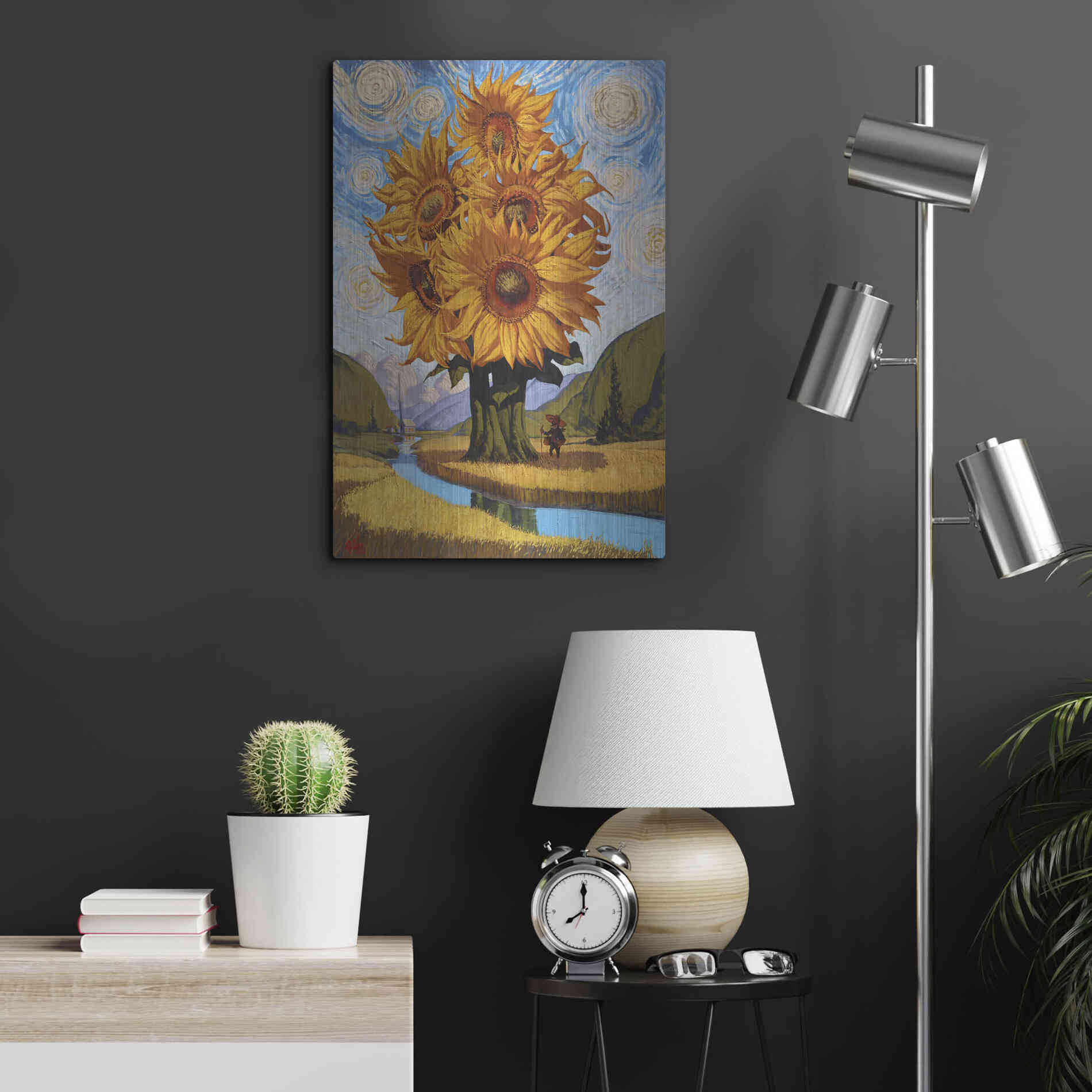 Luxe Metal Art 'In The Valley' by Thomas Fluharty, Metal Wall Art,16x24