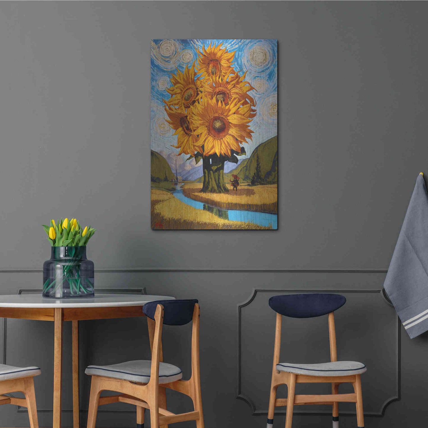 Luxe Metal Art 'In The Valley' by Thomas Fluharty, Metal Wall Art,24x36