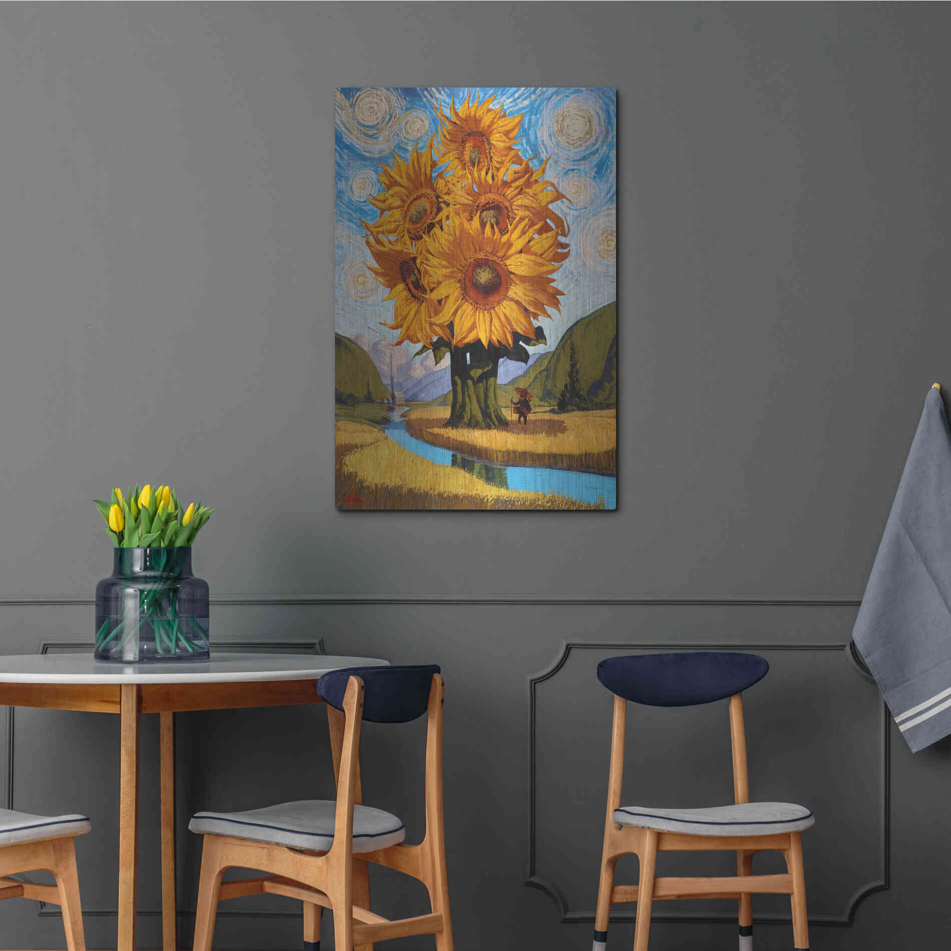 Luxe Metal Art 'In The Valley' by Thomas Fluharty, Metal Wall Art,24x36