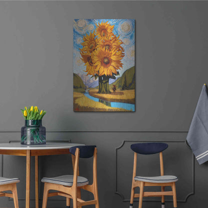 Luxe Metal Art 'In The Valley' by Thomas Fluharty, Metal Wall Art,24x36