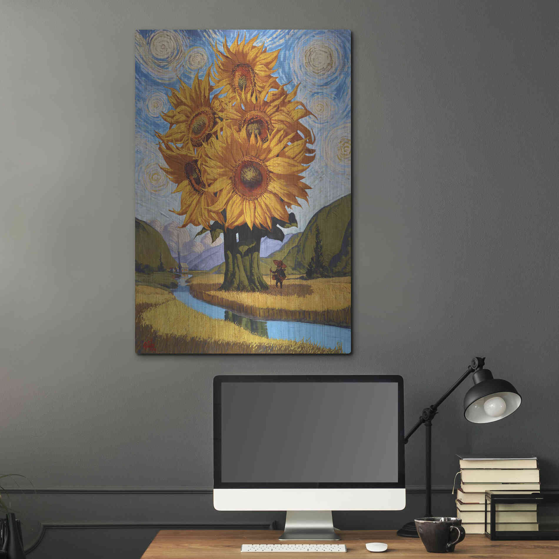 Luxe Metal Art 'In The Valley' by Thomas Fluharty, Metal Wall Art,24x36