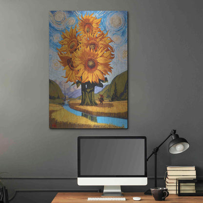 Luxe Metal Art 'In The Valley' by Thomas Fluharty, Metal Wall Art,24x36