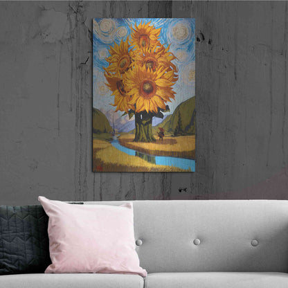 Luxe Metal Art 'In The Valley' by Thomas Fluharty, Metal Wall Art,24x36