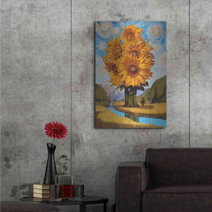 Luxe Metal Art 'In The Valley' by Thomas Fluharty, Metal Wall Art,24x36