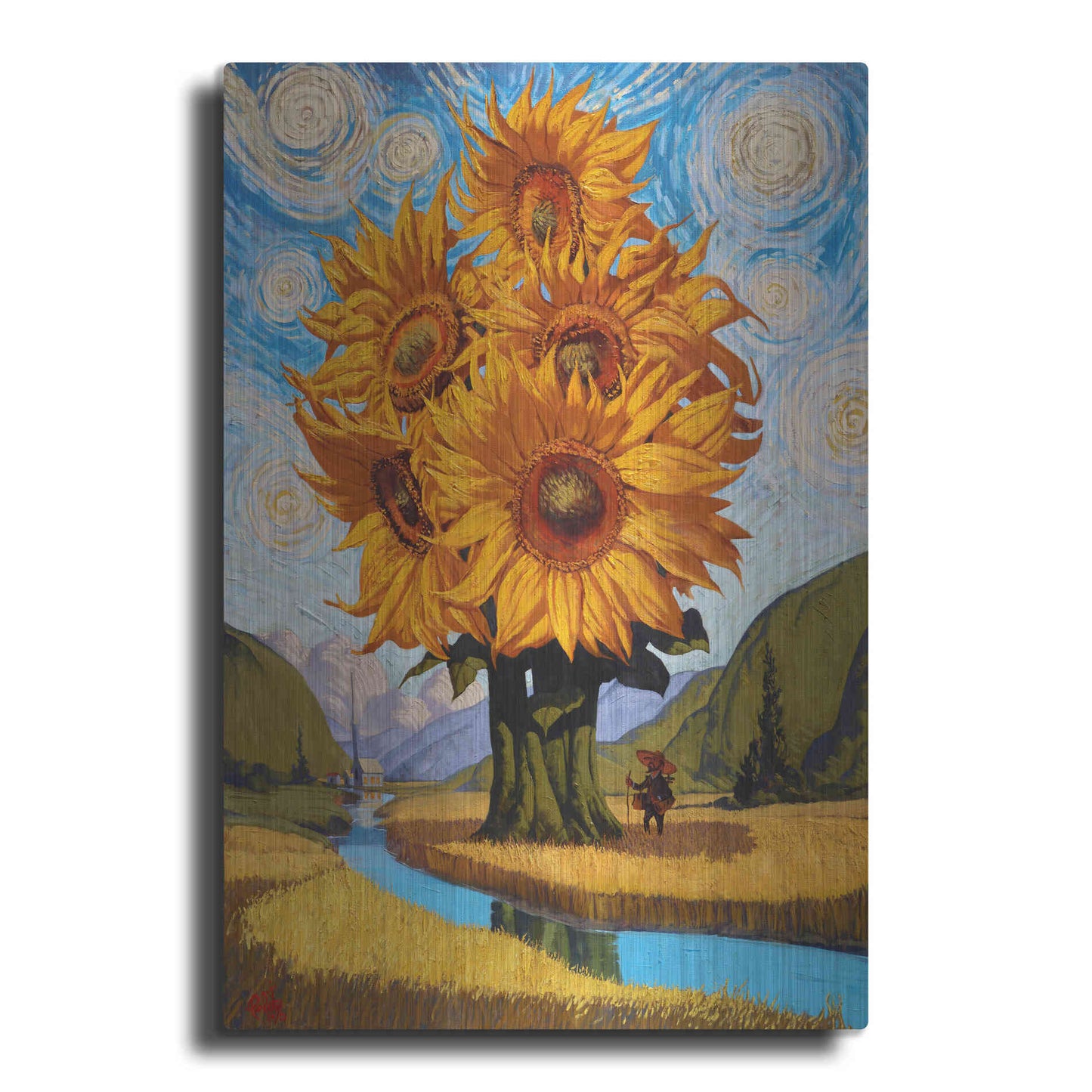 Luxe Metal Art 'In The Valley' by Thomas Fluharty, Metal Wall Art