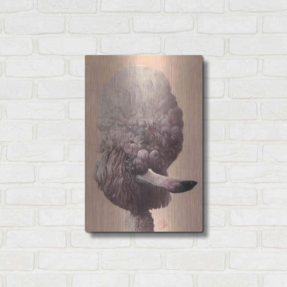 Luxe Metal Art 'Poodle' by Thomas Fluharty, Metal Wall Art,16x24