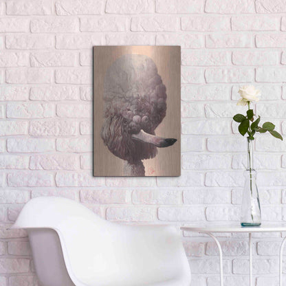 Luxe Metal Art 'Poodle' by Thomas Fluharty, Metal Wall Art,16x24