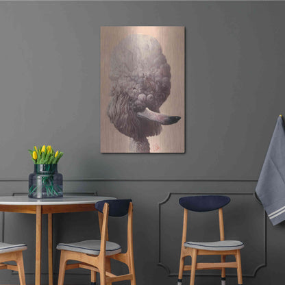 Luxe Metal Art 'Poodle' by Thomas Fluharty, Metal Wall Art,24x36