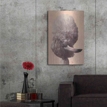 Luxe Metal Art 'Poodle' by Thomas Fluharty, Metal Wall Art,24x36