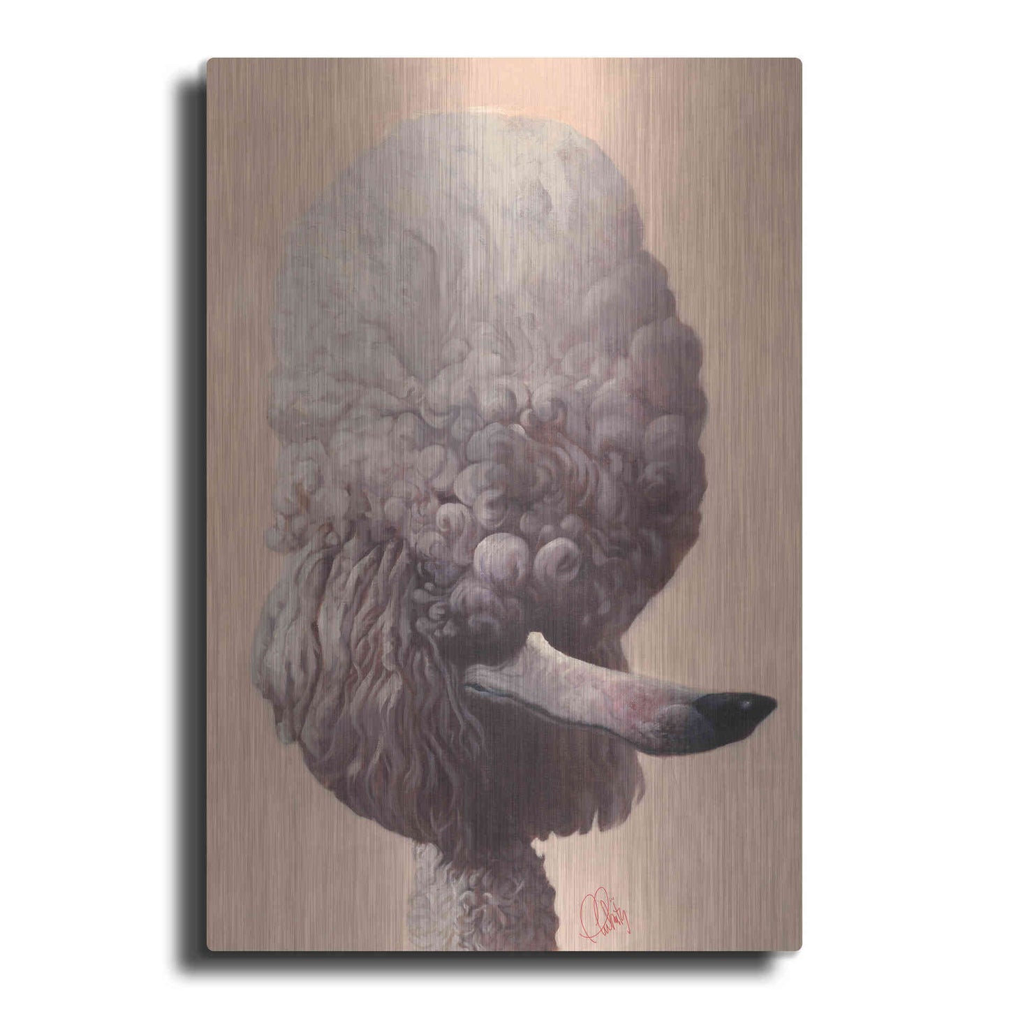 Luxe Metal Art 'Poodle' by Thomas Fluharty, Metal Wall Art