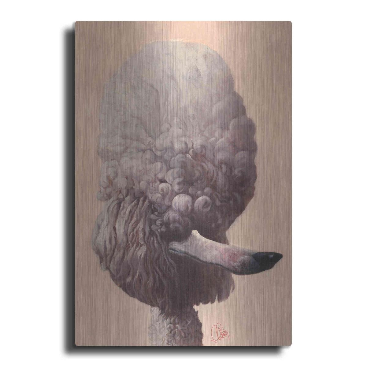 Luxe Metal Art 'Poodle' by Thomas Fluharty, Metal Wall Art