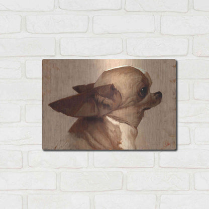 Luxe Metal Art 'Profile-Chihuahua' by Thomas Fluharty, Metal Wall Art,16x12