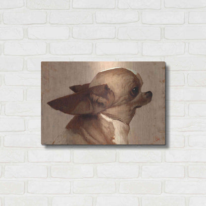 Luxe Metal Art 'Profile-Chihuahua' by Thomas Fluharty, Metal Wall Art,24x16