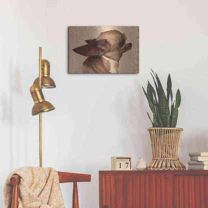 Luxe Metal Art 'Profile-Chihuahua' by Thomas Fluharty, Metal Wall Art,24x16