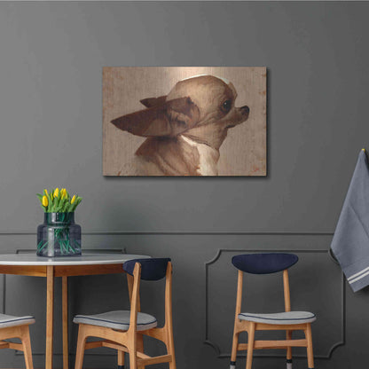 Luxe Metal Art 'Profile-Chihuahua' by Thomas Fluharty, Metal Wall Art,36x24