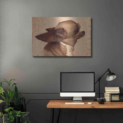 Luxe Metal Art 'Profile-Chihuahua' by Thomas Fluharty, Metal Wall Art,36x24