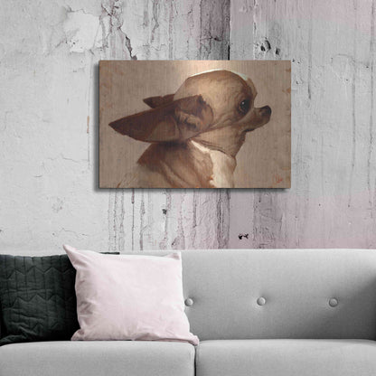 Luxe Metal Art 'Profile-Chihuahua' by Thomas Fluharty, Metal Wall Art,36x24