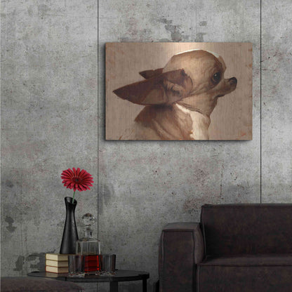 Luxe Metal Art 'Profile-Chihuahua' by Thomas Fluharty, Metal Wall Art,36x24