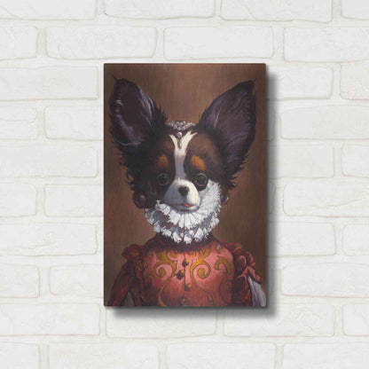 Luxe Metal Art 'Queenie' by Thomas Fluharty, Metal Wall Art,12x16