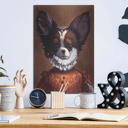 Luxe Metal Art 'Queenie' by Thomas Fluharty, Metal Wall Art,12x16
