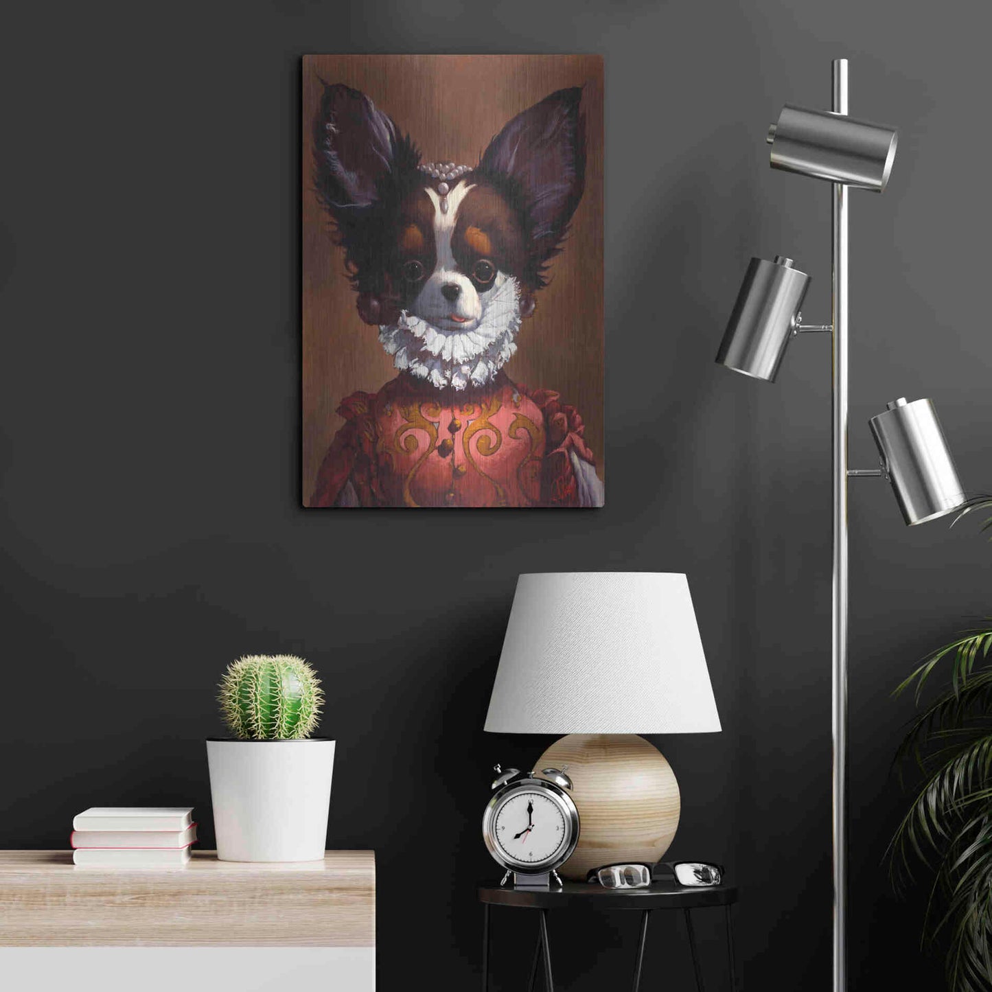 Luxe Metal Art 'Queenie' by Thomas Fluharty, Metal Wall Art,16x24