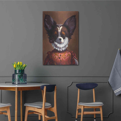 Luxe Metal Art 'Queenie' by Thomas Fluharty, Metal Wall Art,24x36