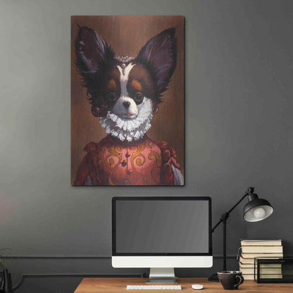 Luxe Metal Art 'Queenie' by Thomas Fluharty, Metal Wall Art,24x36