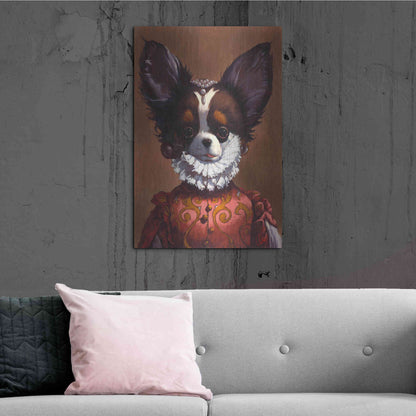 Luxe Metal Art 'Queenie' by Thomas Fluharty, Metal Wall Art,24x36