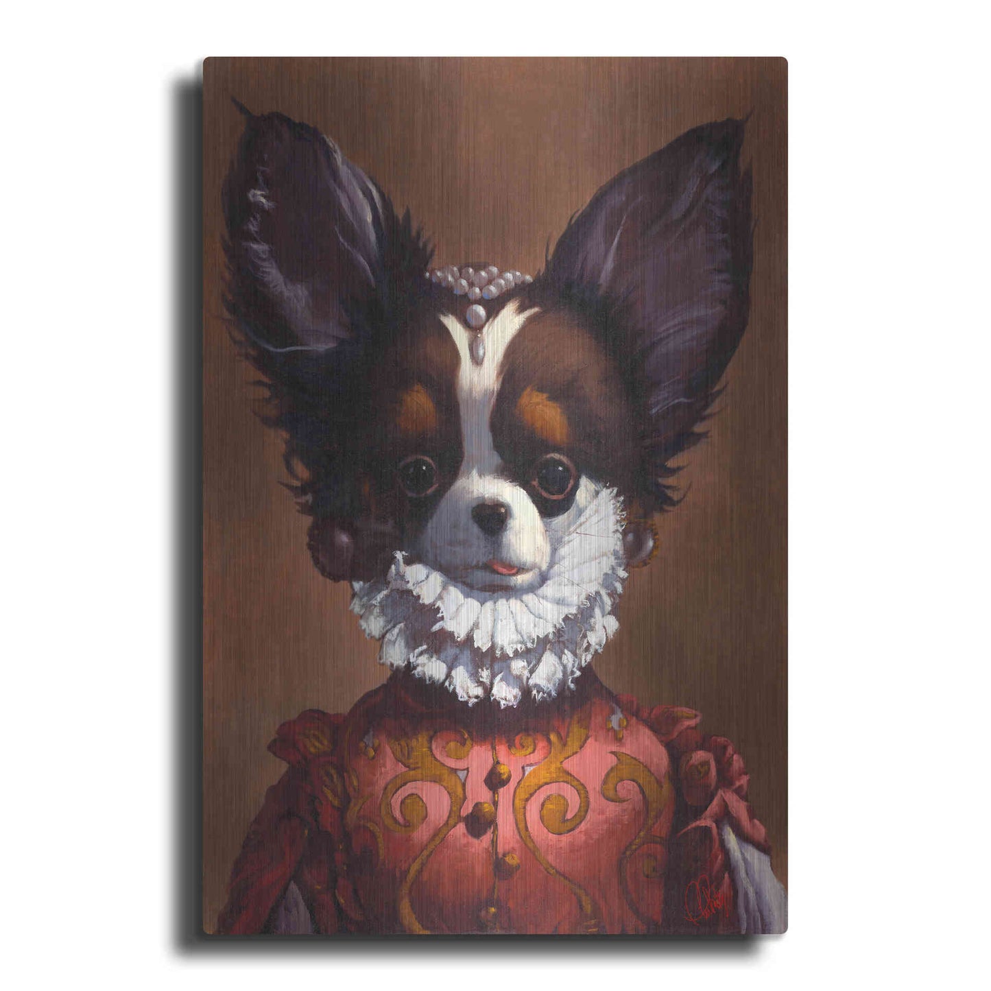 Luxe Metal Art 'Queenie' by Thomas Fluharty, Metal Wall Art