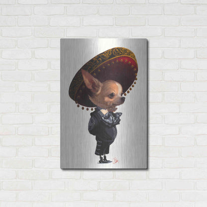 Luxe Metal Art 'Senorita' by Thomas Fluharty, Metal Wall Art,24x36
